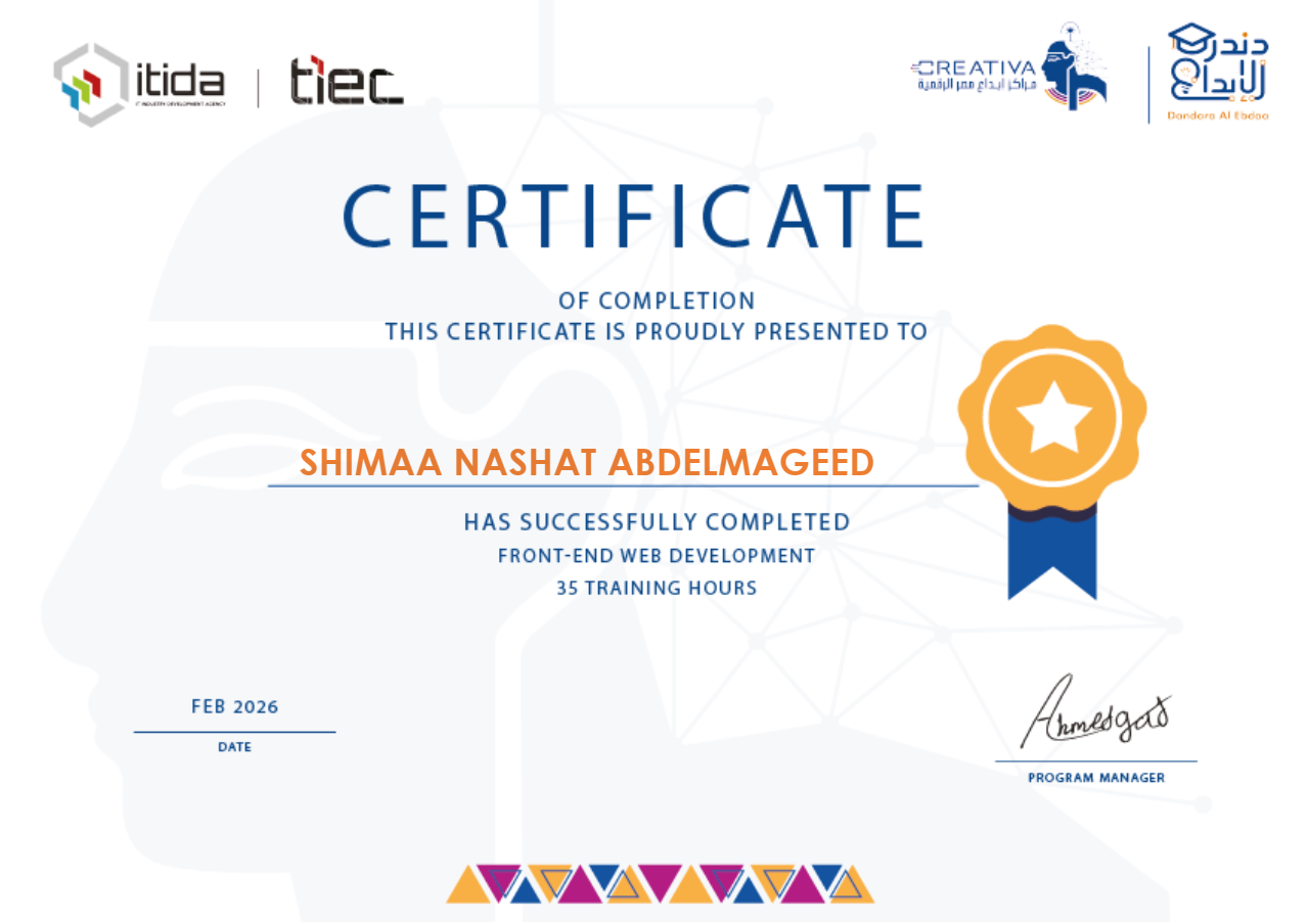 Front-end Certificate